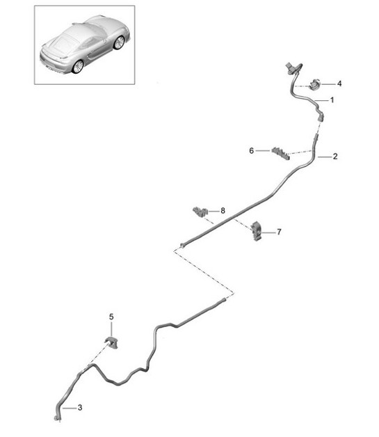 Diagram 604-015 Porsche 964 (911) (1989-1994) Wheels, Brakes
