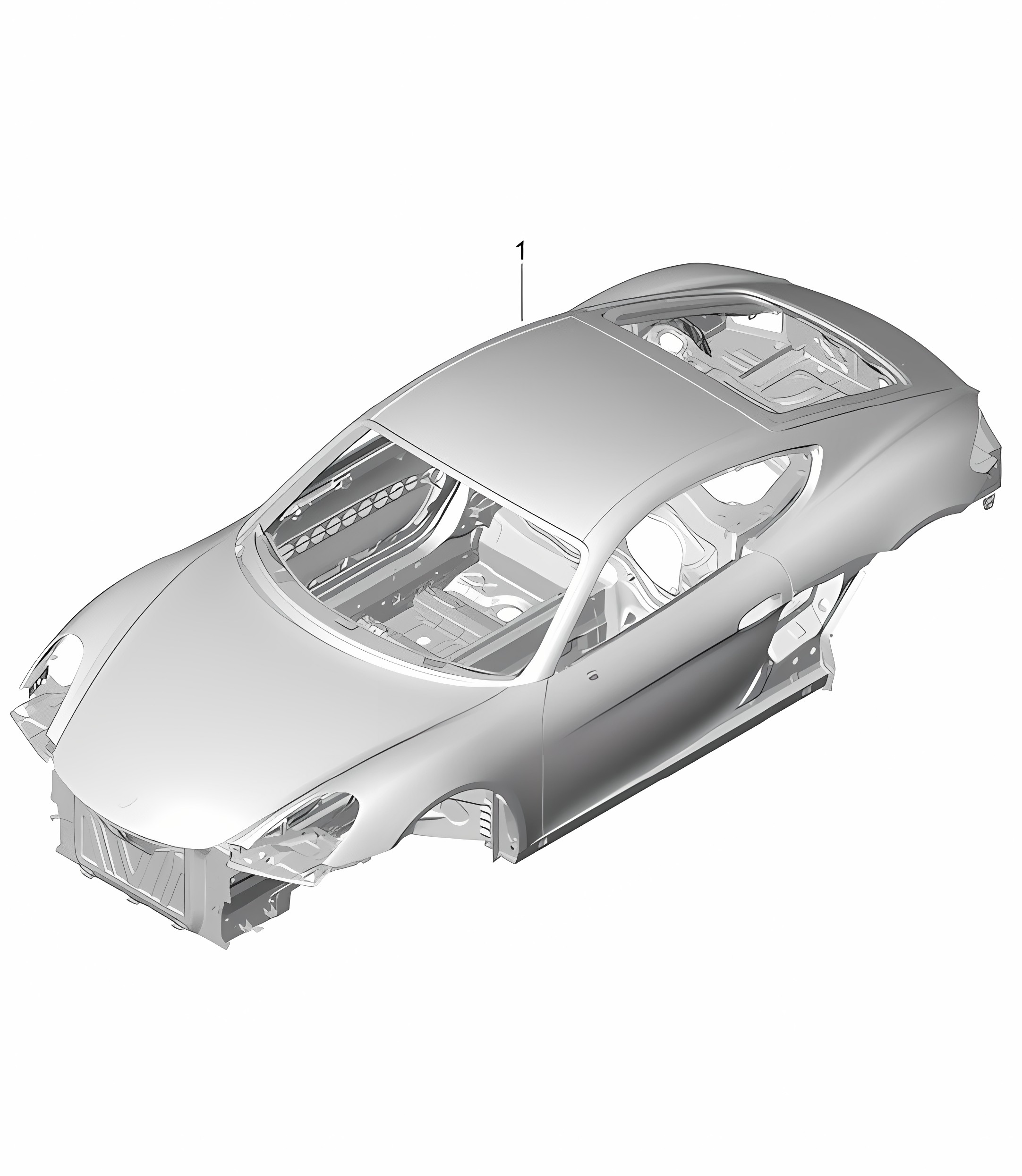 Car body 981C Cayman GT4 2016