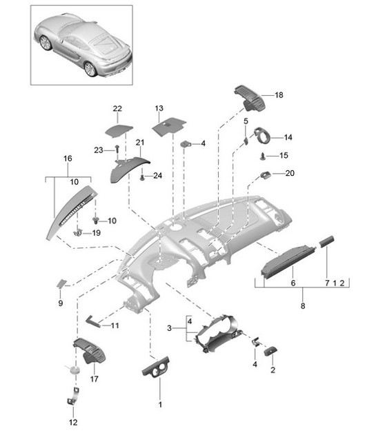 Diagram 809-005 Porsche Macan (95B) MK1 (2014-2018) Body