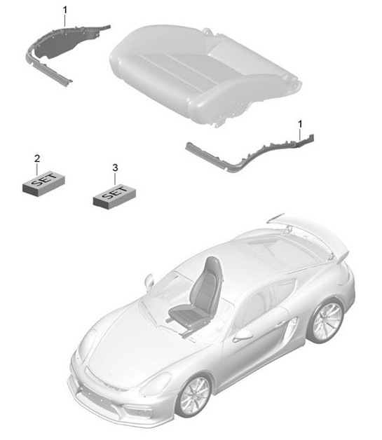 Diagram 817-024 Porsche 997 MKII Carrera C2 3.6L 2009-12 Body