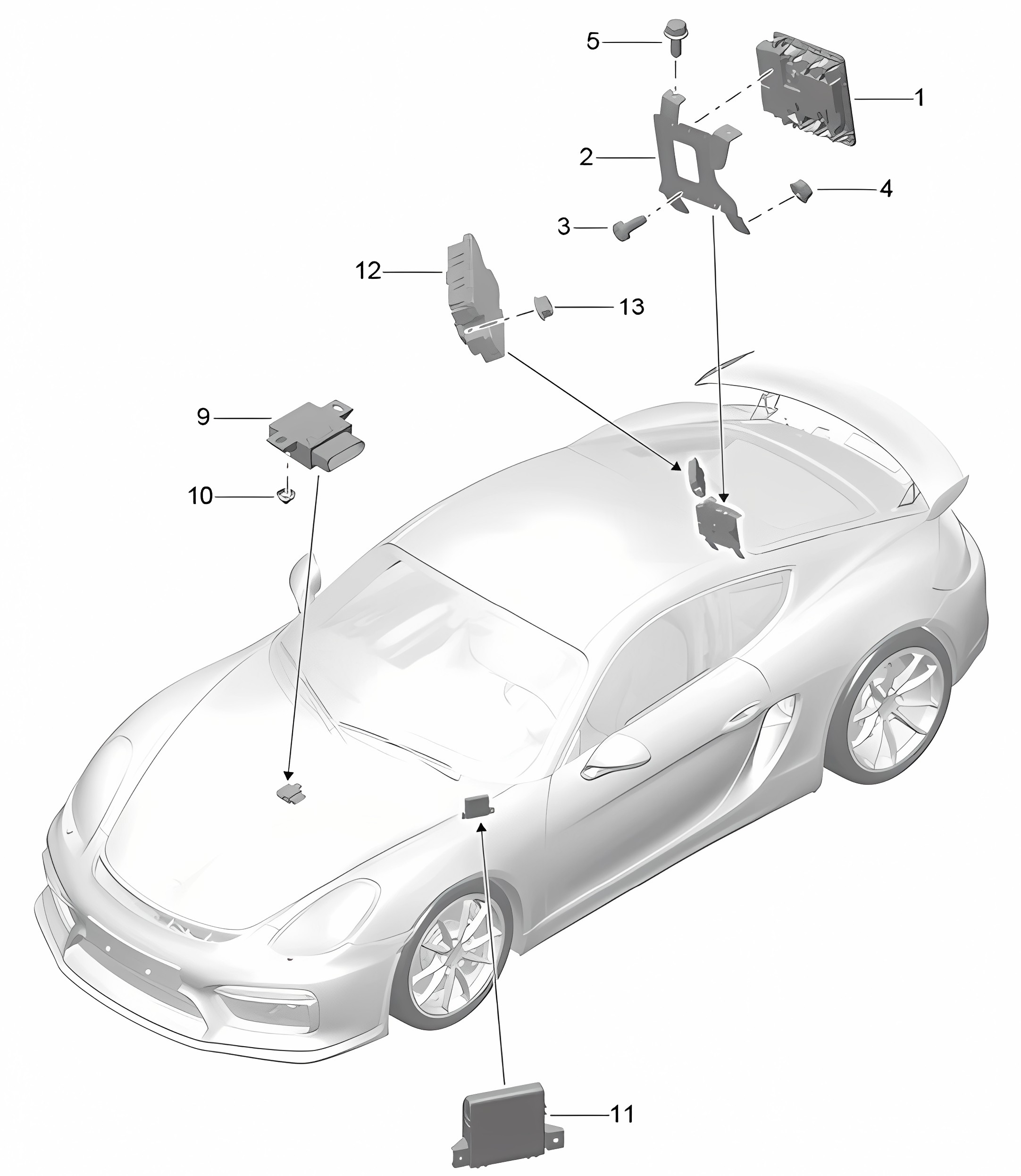 Control units 981C Cayman GT4 2016