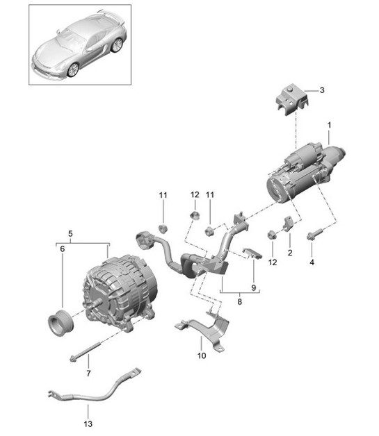 Diagram 902-005 Porsche 944 2.7L 8V 1988-89 