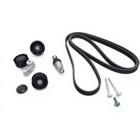Drive belt tensioning roller & belts kit. Porsche Cayenne / Panamera - 94810240323, 94810240322, 94810240321, 94810240300, 94810240375, 7PP903137, 95814527601, 94810211821, 94810226121, 95510225100, 94810211910, 7PP145276, 95510211910, 94810211820, 94810211800