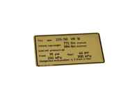 Sticker Tyre Pressure. Porsche 928S US Models - 92800650902 - PAKRU