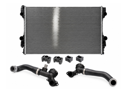 Radiator water with hoses. Porsche 970 Panamera 2010-16 - 97010613103, 97010613103, 97010613102, 8MK 376 755-671, 59172 - CR1163000P