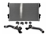 Radiator water with hoses. Porsche 970 Panamera 2010-16 - 97010613103, 97010613103, 97010613102, 8MK 376 755-671, 59172 - CR1163000P