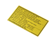 Adesivo livello olio motore. Porsche 911 SC - 93000650400 - 1601500306