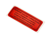 Decalcomania del filtro dell'aria. Porsche 356B/356C/912 - 64470100200 - 1601503800