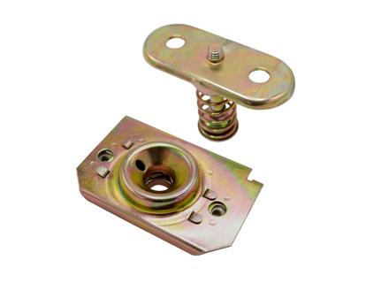 Rear boot lid lock set upper and lower parts PORSCHE 911 1965-89 / 912 - 93051205200, 90151205200, 64451151101