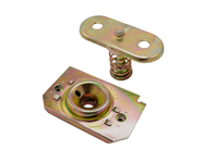 Rear boot lid lock set upper and lower parts PORSCHE 911 1965-89 / 912 - 93051205200, 90151205200, 64451151101