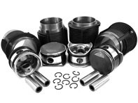 Kit met grote boring zuiger en gegoten cilinder 86 mm. Porsche 356C / 912 - 0081186PS, 008 11 86PS