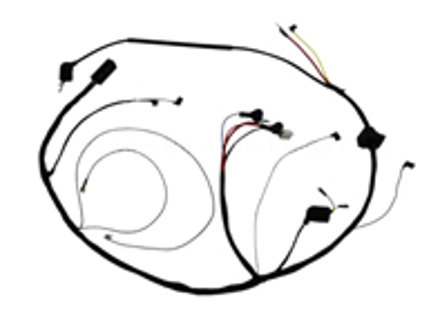 Motorkabelbaum für Bosch Lichtmaschine. Porsche 911 70-71 - 91161201604 - PS9244A, 1699901110