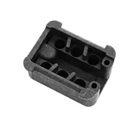 6 pin connector housing with hole. Porsche 911 / 964 / 924S / 928 / 944 S2 / 968 - 91161286801, 91161286702