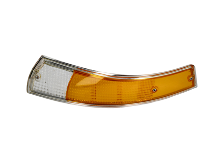 Lente indicatore di direzione anteriore con bordo cromato. Porsche 911 / 912 1965-73 - 91163192103, 90163190303, 91163192203, 90163190403 - URO-009648, URO-009649