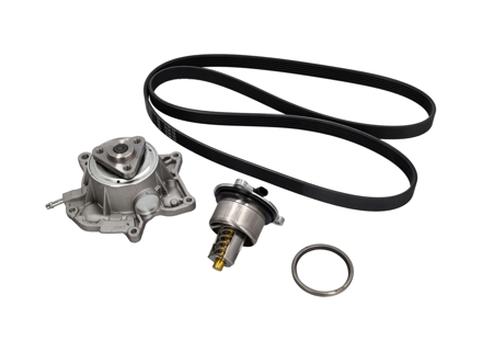 Kit pompa acqua, cinghia e termostato. Porsche 718 Boxster 2.0ltr / 718 Cayman 2.0ltr - 9A210605002, 9A210605001, 9A210605003, 9A110622603, 9A110622602, 9A712111000, 0PB121110A, 0PB121688, 9A2210222400/1