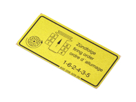 Adesivo ordine accensione accensione. Porsche 911 / 930 - 93000650900 - 1601500506
