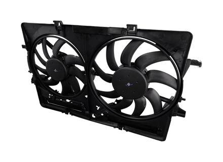 Ventiladores de radiador de agua con carenado. Porsche Macan 2.0L 95B - 8K0959501G, 9A712100315, 8K0121003P