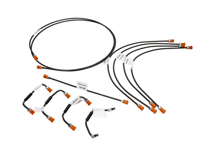 Kit tubi freno. Porsche 356 C - 64442314, 69535260100, 69535260201, 69535531300, 69535560500, 69535560600 - 1661501210