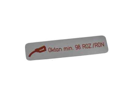 Sticker Fuel Octane Rating. Porsche 911 / 911 turbo / 924 / 944 / 928 / 914 - 411000263A - PAKRR