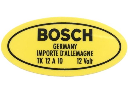 Engine Sticker For Ignition Coil 12 V. Porsche 912 / 356 - 64470100801 - 356234-15