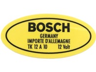 Engine Sticker For Ignition Coil 12 V. Porsche 912 / 356 - 64470100801 - 356234-15