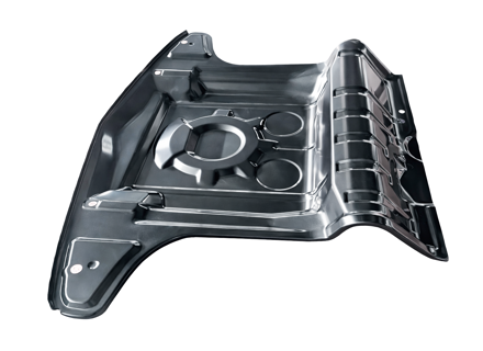 Sezione del pavimento del bagagliaio anteriore. Porsche 914 - 91450193711, 91450193811 - BP PS6861