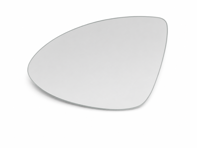 Door mirror glass (Flat), Dimmable, Left for LHD. Porsche 958.1 Cayenne 2011-14 - 95873152110 - ZJ-7149-R