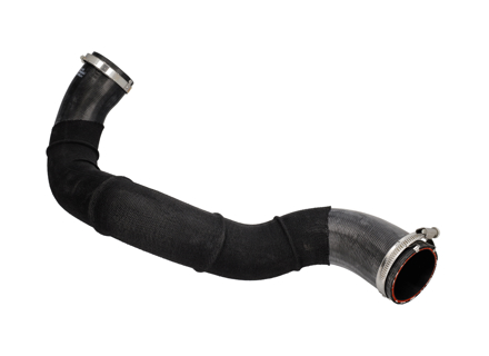 Manguera de presión del enfriador de aire de carga, derecha. Porsche 971.1 Panamera 3.0L (V6) 2017-20 - 971145708AF, 971145708BE