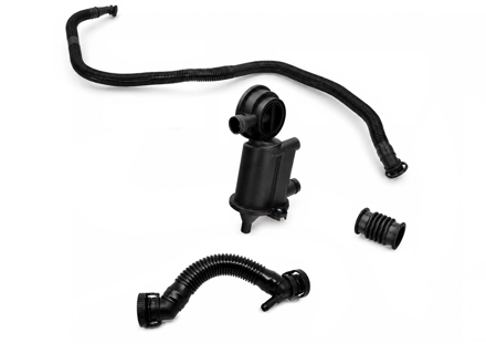 Kit séparateur huile/air et tuyau AOS pour Porsche Boxster 986 2.7L / 3.2LS 2003>> 99610702602 - 99610702601, 99610702600, 99610702602, 996-107-026-01, 98710714502, 98710724601, 99610717550, 98710714602