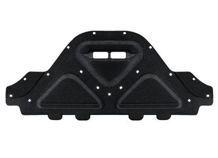 Tapis d'isolation phonique et thermique pour capot avant. Porsche 95B.1 Macan 2014-2015 - 95B863831B - 95B 863 831 B