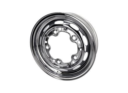 15' Chrome Steel Rim - 4.5x15', 5x205 PCD, ET25 - for Porsche 356 A & 356 B 1956-1963 - 6446810110, 6446810111 - 644 681 01 11