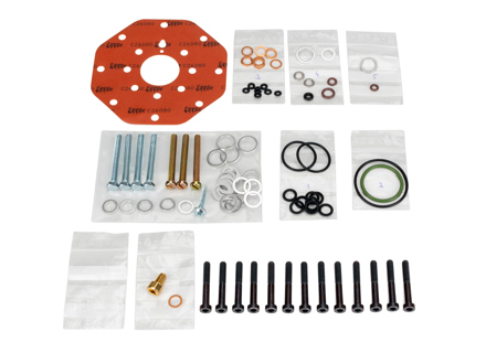 Fuel distributor head gasket set. Porsche 911 turbo (USA) / 964 turbo - 0 438 100 034, 930110923 X, 930110923X, 0438100034