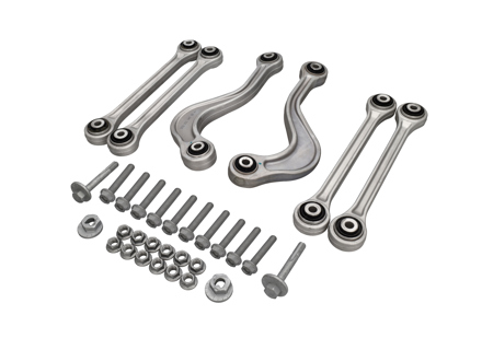 Set di bracci di controllo della traversa posteriore superiore esterna e centrale. Porsche 970 Panamera 2010-16 - 97033104300, 97033104700, 99733121702, 99633121702, WHT007492, 97033121900, 99907285101, 99908444501