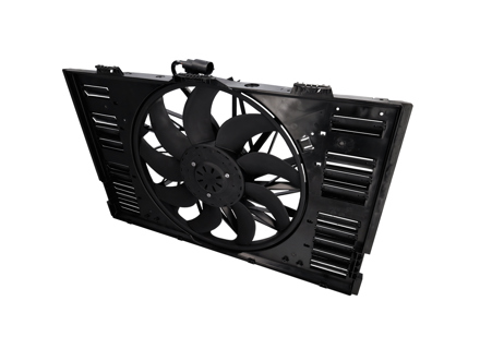 Condotto aria radiatore acqua con ventola. Porsche 970 Panamera Turbo - 97010606153, 97010606155 - CFF553000P