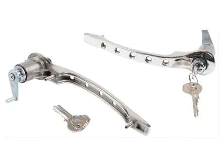 Door handle set, Chrome. Porsche 911 1965-67 - 90153106120 - 1687101110