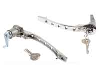 Door handle set, Chrome. Porsche 911 1965-67 - 90153106120 - 1687101110