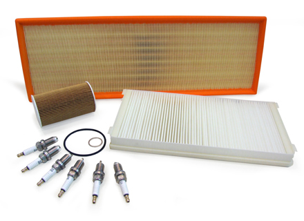 Kit d'entretien pour Porsche 996 Turbo 3.6L Huile, Filtres à air, Bougies d'allumage, + Plus - 90012310630, 99610722560, 99611013171, 99657221902, 99917019590, 00004400204