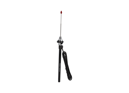 Antenne, Hirschmann stijl, chroom met rode knop. Porsche 356 / 911 / 914 / 924 / 944 / 964 - 64464500100 - 8300900200