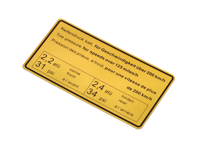 Adesivo pressione pneumatici. Porsche 911 65-72/914 - 90100650700 - 1601502300