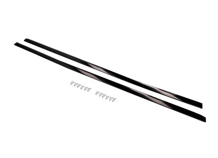 Moulding for door exterior set, Black. Porsche 911 Coupe 1980-86 - 9115314310070K, 9115314320070K - CB.022.011
