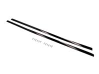 Moulding for door exterior set, Black. Porsche 911 Coupe 1980-86 - 9115314310070K, 9115314320070K - CB.022.011
