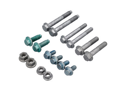 Nuts & bolts for control arm 'Coffin Arm' & wishbones FRONT Porsche 996 - 90037816501, 99908444501, 90037832901, 90037814509, 90037813501, 90038001201, 90037821109, PAF103353