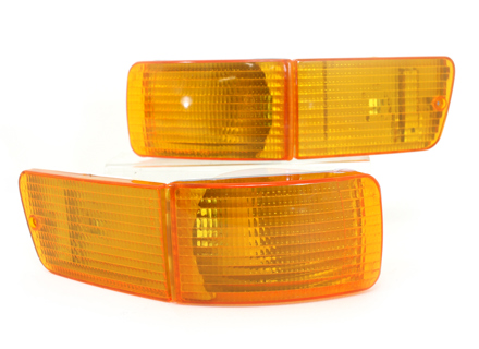Amber Indicator unit kit Front. Porsche 964 - 96463199902, 96463140502, 96463140602, 96463140900, 96463141000 - LI.005.003