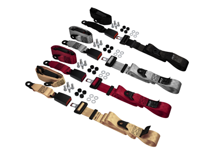Cintura addominale posteriore statica a 2 punti in colori (set di 2). Porsche 911 78-89 / 964 / 993 / 968 / 924 / 944 - 47785779570B, 911116