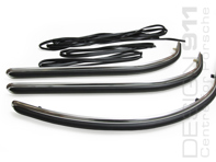 Juego de molduras y gomas de paragolpes delantero y trasero. Porsche 911 1965 en adelante - 90150504650, 90150504651, 90150504302, 90150504132