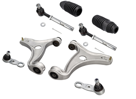 Suspension wishbone arms, ball joints & tie rods kit front. Porsche 964 C2 / C4 1989-94 (NEW) Part No. 96434101807 / 96434101707 - 96434101706, 96434101707, 96434101806, 96434101807, 96434104903, 96434104907, 96434104913