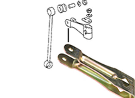 Front axle stabiliser lever. Porsche 911 65-73 / 914 - 90134371301 - 9400012, PS8941, 1640550500