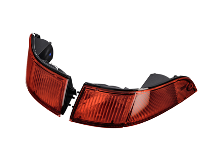 Indicatori di direzione posteriori, lente rossa. Porsche 993 Set di 2 (rif: 99363140301, 99363140401) - 99363140301, 99363140401