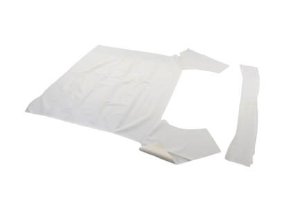 Kit de revestimiento del techo, BLANCO (sin techo corredizo). Porsche 356 A/B/C COUPÉ - 64455550100, 64455550100WHT - PR00120020, 1689500910