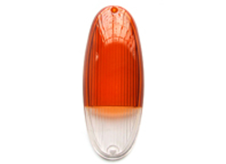 Indicatorlens, voorzijde, Amber / Helder. Porsche 914 - 91463193710/1, 91463193710 - P14914, 1695451400